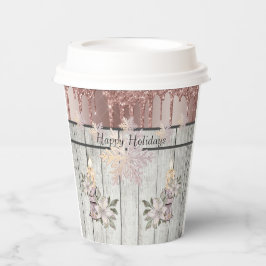 Papieren koppen met luiers 8 Kaarsen, sneeuwvlokke Papieren Bekers