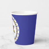 Papieren koppen "Passover Blue/Yellow Star" 8 oz. Papieren Bekers (Links)