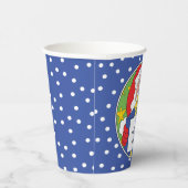 Papieren koppen "Santa Cadeaus" 8 oz. Bekers (Rechts)