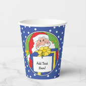 Papieren koppen "Santa Cadeaus" 8 oz. Papieren Bekers (Voorkant)
