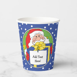 Papieren koppen "Santa Cadeaus" 8 oz. Papieren Bekers