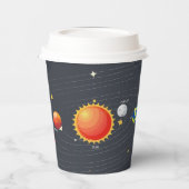 Papieren koppen voor zonnesysteem papieren bekers (Links)