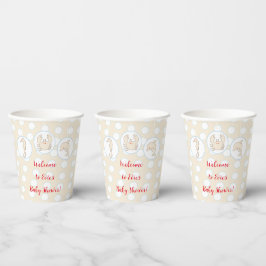 Papieren koppen "Zee Blue Cream Mobile" 8 oz. Bekers