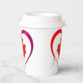 Papieren kopups op Canada Day Papieren Bekers (Rechts)