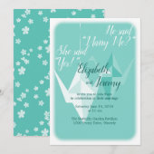 Papieren Kraan Uitnodiging (Voorkant / Achterkant)