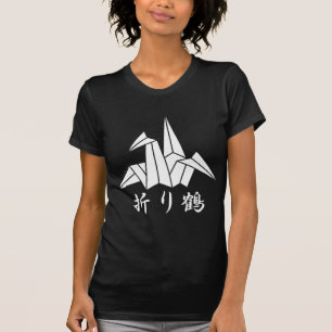 Papieren kraanvogel t-shirt