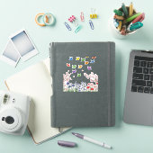 Papieren Kraanvogel Tuin Sticker (iPad Cover)