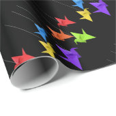 Papieren kranen cadeaupapier (Rol Hoek)
