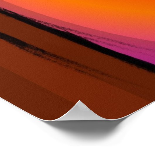 Papieren kranen in Poster (Hoek)