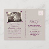 Papieren kranen vliegen met een lucifer als je de  aankondigingskaart (Achterkant)