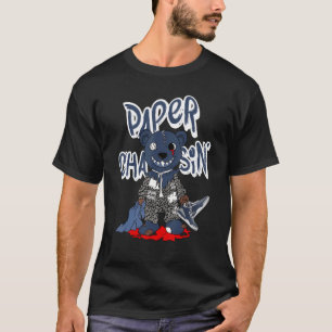 Papieren kringloop 3s overeenkomend t-shirt