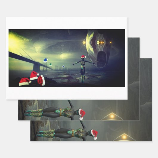 Papieren lakens voor Aliendeverpakkingsdoeleinden Inpakpapier Vel (Set)