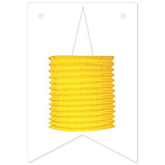 Papieren lantaarn Gefeliciteerd Vlaggetjes (Tweede vlag)