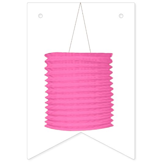 Papieren lantaarn Gefeliciteerd Vlaggetjes (Eerste vlag)