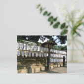 Papieren lantaarns buiten Japanse tempel Briefkaart (Staand voorkant)