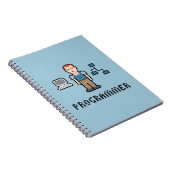 Papieren laptop met Pixel Programmer Notitieboek (Rechterzijde)