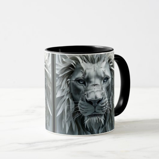 Papieren leeuw mok (Voorkant rechts)