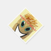 Papieren luiers, aardappelen, Franse bessen, geel  Servet (Hoek)