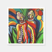 Papieren luiers, Afrikaanse Vrouwenparrots Servet (Voorkant)