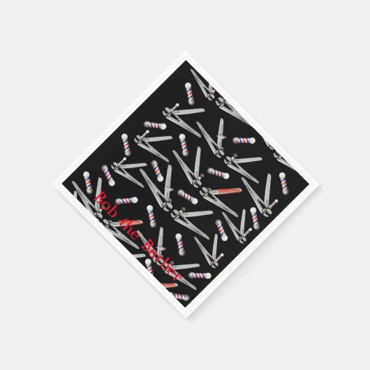 Papieren luiers, Barber Pole Clippers Servet (Hoek)