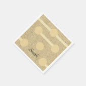 Papieren luiers, beige cirkels servet (Hoek)