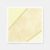 Papieren luiers, beige gouden streep servet (Voorkant)