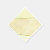 Papieren luiers, beige gouden streep servet (Hoek)