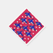 Papieren luiers, blauwe haaien servet (Hoek)