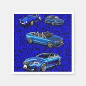 Papieren luiers, blauwe zwarte dozen servet (Voorkant)