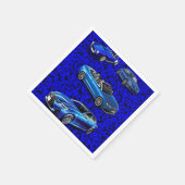 Papieren luiers, blauwe zwarte dozen servet (Hoek)