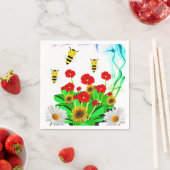 Papieren luiers, bloemen voor beenbloemen servet (Insitu)