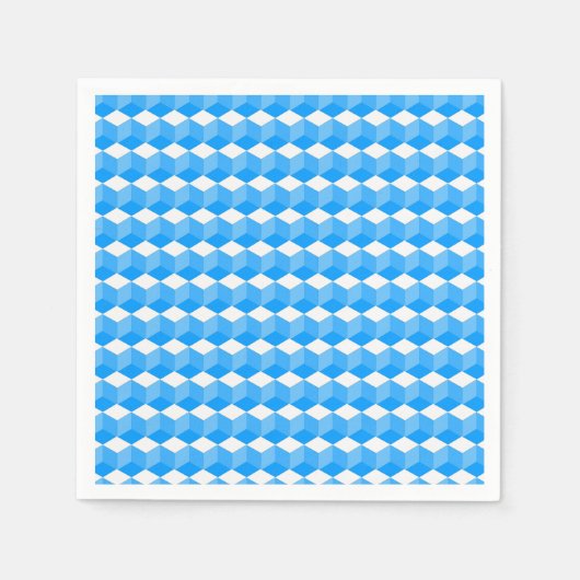 Papieren luiers - Blokkerpatroon in drie schaduwen Servetten (Voorkant)