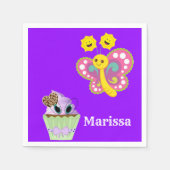 Papieren luiers, botercupcake servet (Voorkant)