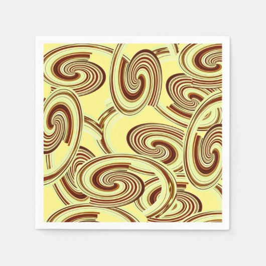 Papieren luiers, bruin en geel luiers servet (Voorkant)