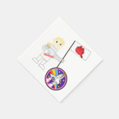 Papieren luiers, Cat Astronaut Servet (Hoek)