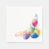 Papieren luiers, Confetti Balloons Happy Birthday Servet (Voorkant)