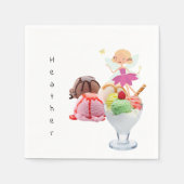 Papieren luiers, feiharde ijskap servet (Voorkant)