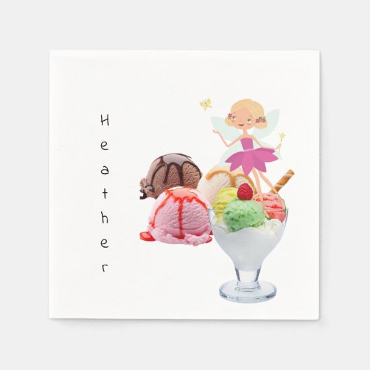 Papieren luiers, feiharde ijskap servet (Voorkant)