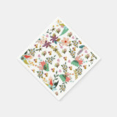 Papieren luiers, Floral Bumblebee Servet (Hoek)