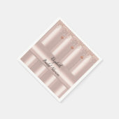 Papieren luiers, Floral Roos Drip Servet (Hoek)