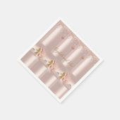 Papieren luiers, Floral Roos Drip Servet (Hoek)