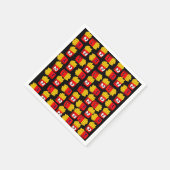 Papieren luiers, Frans frons zwart Servet (Hoek)