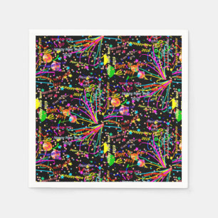 Papieren luiers, gelukkig nieuwjaar 2019 servet