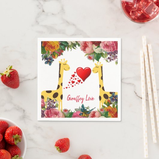 Papieren luiers, Giraffe Love Servet (Insitu)