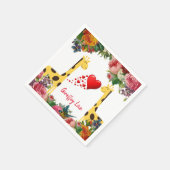 Papieren luiers, Giraffe Love Servet (Hoek)