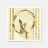 Papieren luiers, Gold Angel Stripe Servet (Voorkant)