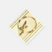 Papieren luiers, Gold Angel Stripe Servet (Hoek)