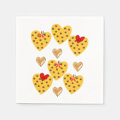 Papieren luiers, goudharten servet (Voorkant)