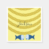 Papieren luiers, goudkettingvis servet (Voorkant)