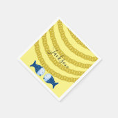 Papieren luiers, goudkettingvis servet (Hoek)